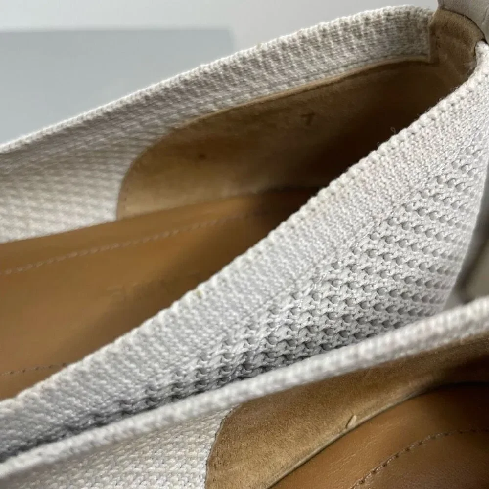 Everlane Gray 40 Hour Reknit Point Flats Pointed Knit‎ Comfort Box 7 Career Box